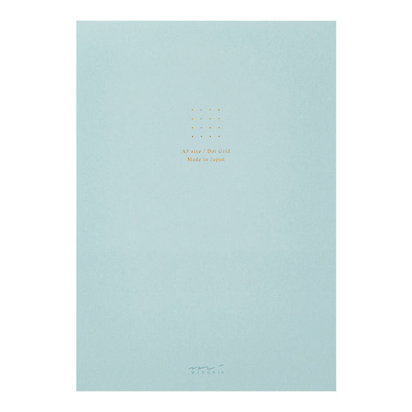 Midori A5 Color Dot Grid Paper Pad - Blue - Paper Plus Cloth