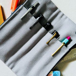 Luddite Kurashiki Canvas No. 8 Pen Case - Greige