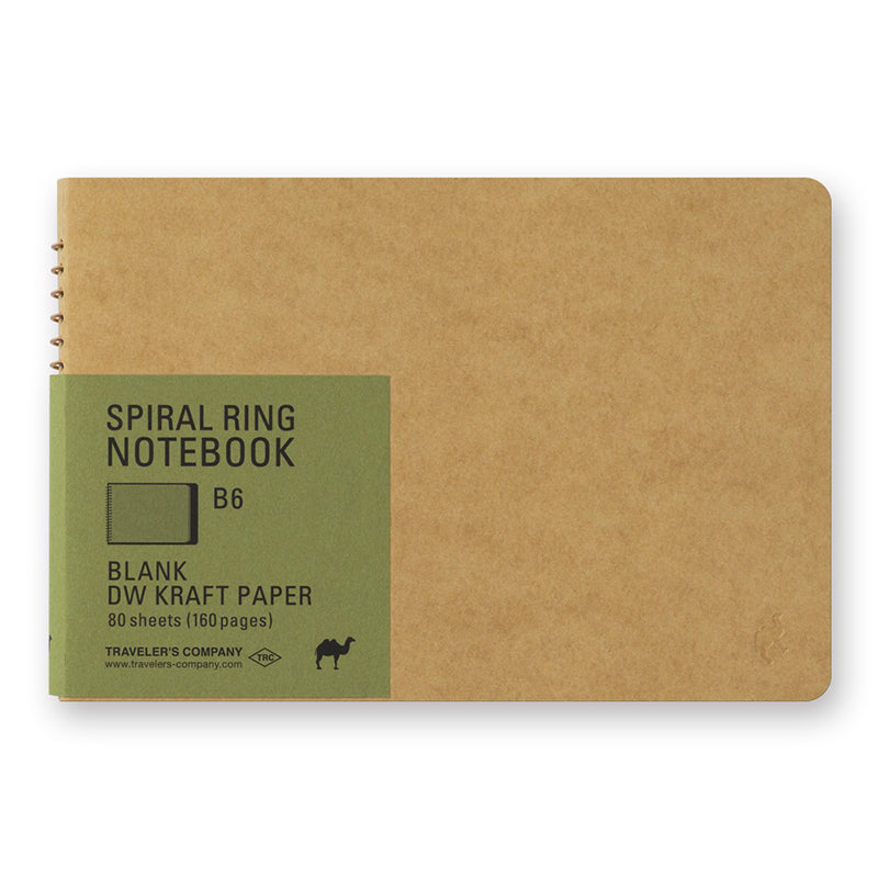 Midori Traveler's Company TRC Spiral Ring Notebook - B6 Slim - Kraft Paper