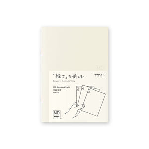 Midori MD Notebook Light - A6 Blank - 3 Book Set