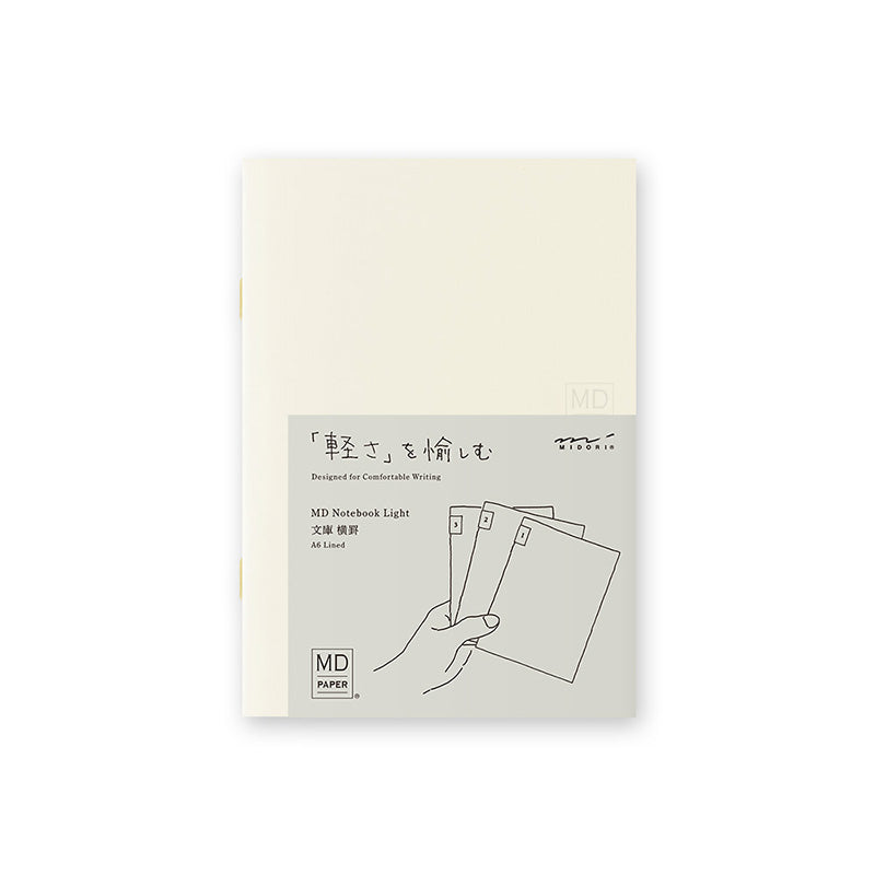 Midori MD Notebook Light - A6 Lined - 3 Book Set