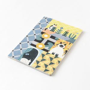 Midori Yuru Log B6 Notebook - Cat