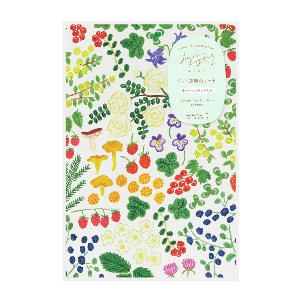 Midori Yuru Log B6 Notebook - Scandinavia