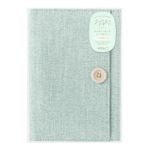 Midori Yuru Log B6 COVER - Cloth Light Blue