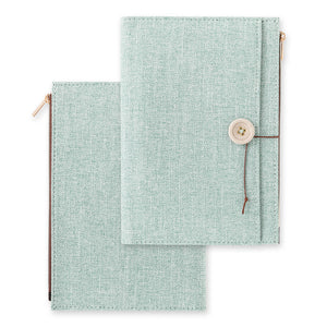 Midori Yuru Log B6 COVER - Cloth Light Blue