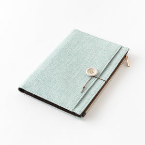 Midori Yuru Log B6 COVER - Cloth Light Blue