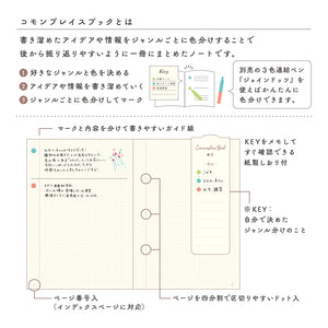 Midori Commonplace Notebook A6 - Beige