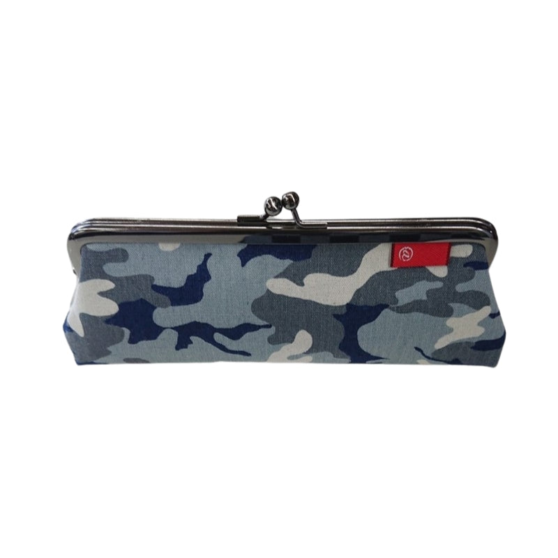 Okayama Denim Gamaguchi Pen Case - Camouflage