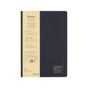 Kleid 2mm Grid A5 Notebook - Black, Cream Paper