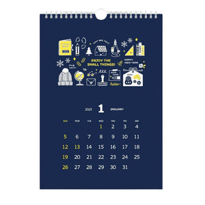 Eric Small Things Shinnippon 2025 Spiral Wall Calendar NK-4012