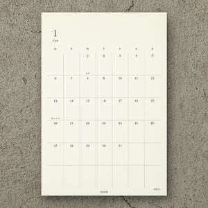 Midori 2025 Diary Sticker Calendar - Large