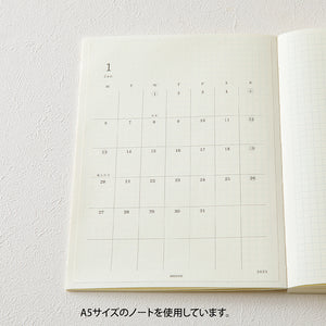 Midori 2025 Diary Sticker Calendar - Large