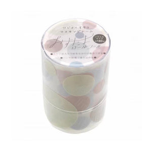 Mizutama Sticker Roll Masking Sticker Dots - Dried Flower