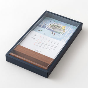 Midori 2025 Laser Cut Stand Up Calendar - Landscape