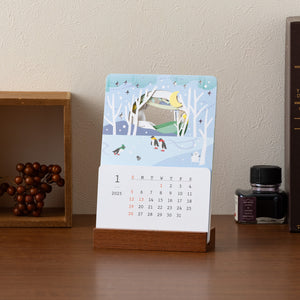 Midori 2025 Laser Cut Stand Up Calendar - Landscape