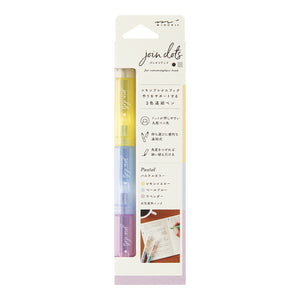 Midori Commonplace Connecting Pen Join Dots - Pastel