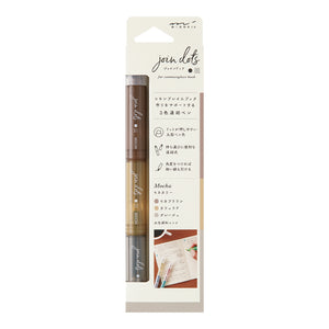 Midori Commonplace Connecting Pen Join Dots - Mocha