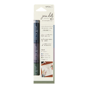 Midori Commonplace Connecting Pen Join Dots - Dark