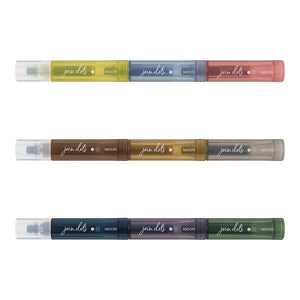 Midori Commonplace Connecting Pen Join Dots - 3-Pack Grayish Tone