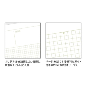 Mnemosyne x Kleid A5 Notebook - 7195 Portrait 2mm Grid