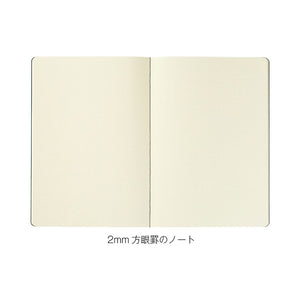 Kleid 2mm Grid A5 Notebook - Black, Cream Paper