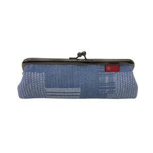 Okayama Denim Gamaguchi Pen Case - Light Patchwork