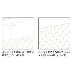 Mnemosyne x Kleid A5 Notebook - 7182 Landscape 2mm Grid