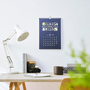 Eric Small Things Shinnippon 2025 Spiral Wall Calendar NK-4012