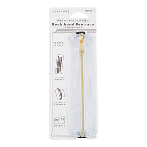 Midori Book Band Pen Case (B6-A5) - Clear A