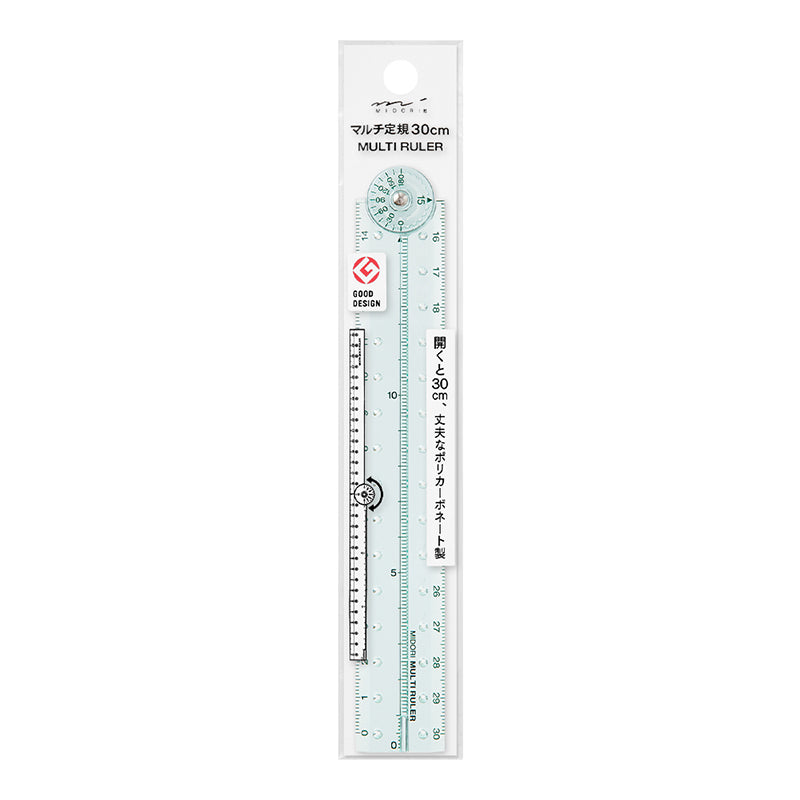 Midori Multi Ruler - 30cm Blue