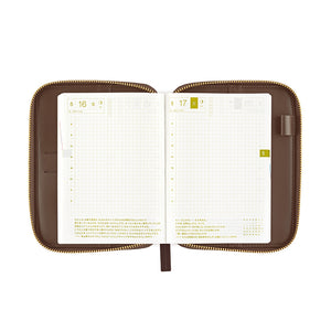 2025 Hobonichi COVER A6: Taut Zipped - Cafe au Lait Plaid