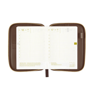 2025 Hobonichi COVER A6: Taut Zipped - Cafe au Lait Plaid