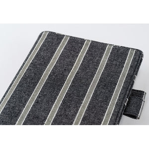 2025 Hobonichi COVER A5: Lined Fabric: Twill - Navy x Gray