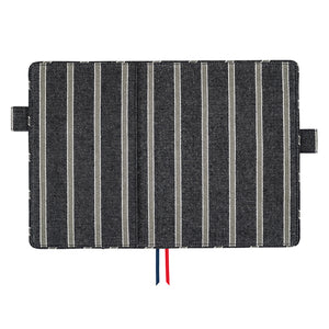 2025 Hobonichi COVER A5: Lined Fabric: Twill - Navy x Gray