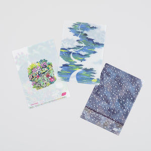 2025 Hobonichi Accessories: A6 Clear Folder Set of 3 - Iyo Okumi