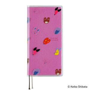 2025 Hobonichi Accessories: Weeks Cover On Cover - Keiko Shibata Dog Ears Fluttering in the Wind