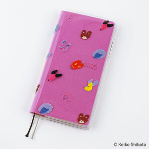 2025 Hobonichi Accessories: Weeks Cover On Cover - Keiko Shibata Dog Ears Fluttering in the Wind