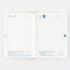 2025 Hobonichi A6 Japanese Original Avec Books (6-Month x 2)