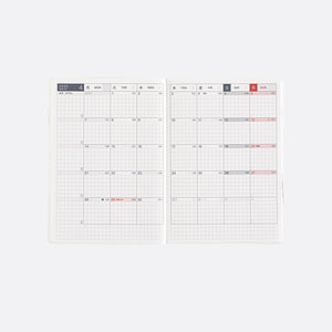 2025 Hobonichi A6 HON: Paper Series - Black Gingham