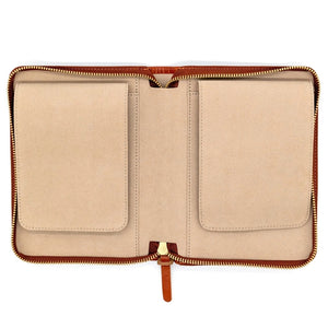 Luddite Writer's Pen Case -  Canvas Leather 10 Pen - Greige