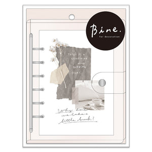 Mind Wave Bine Clear Binder - Silver Rings