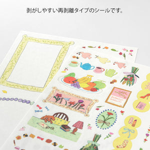 Midori Sticker 2 Sheets Yuru Log - My Life