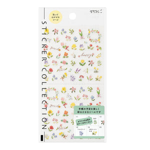 Midori Sticker 2682 Wild Flowers