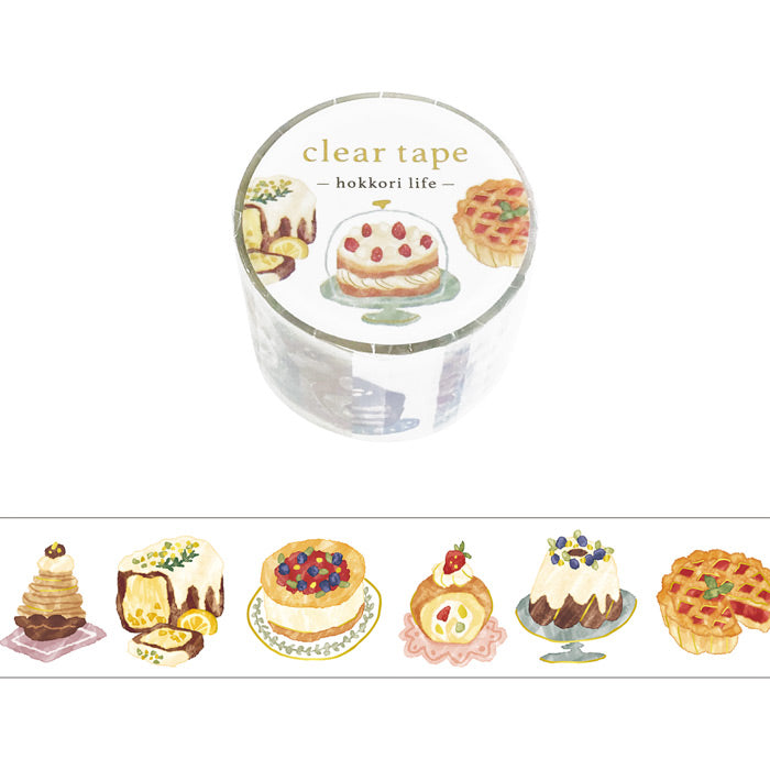 Mind Wave Clear Tape 30mm - 95448 Hokkori Life Cake