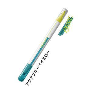 Sun-star Decot Color Changing Marker - Aqua blue x Yellow