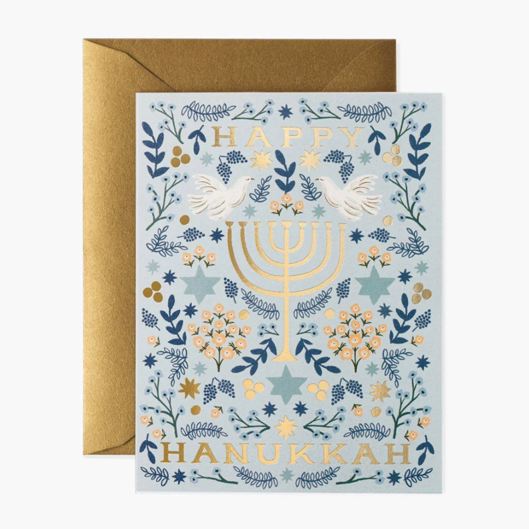 Rifle Paper Co. Greeting Card - Hanukkah Menorah