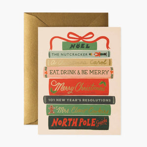 Rifle Paper Co. Greeting Card - Holiday Books