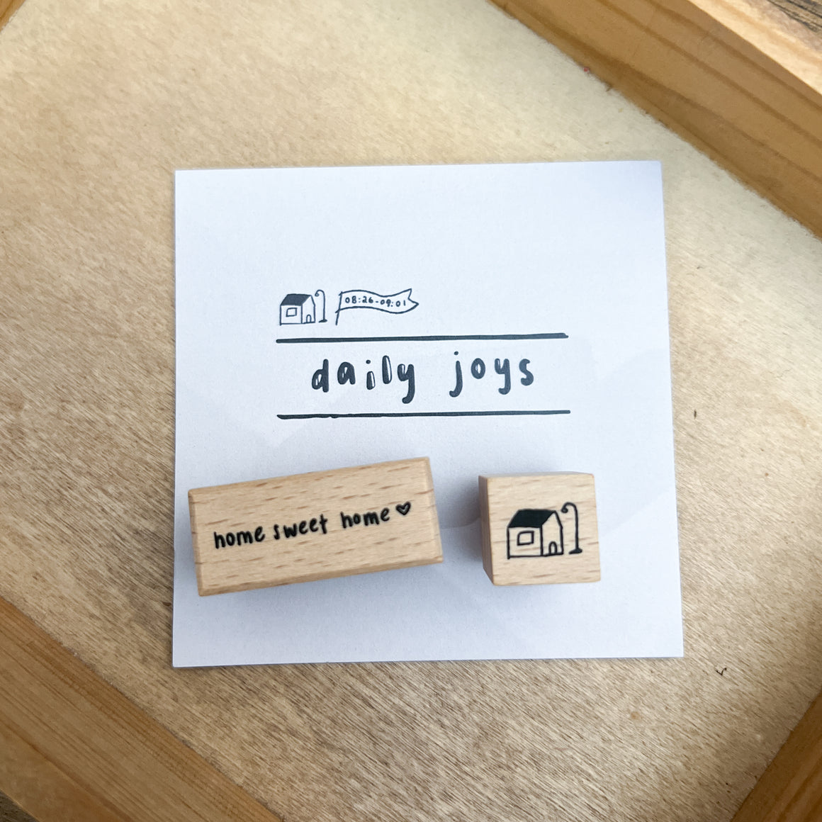 Yamadoro x @rabch.jpg Daily Joys Rubber Stamp Set - Home Sweet Home