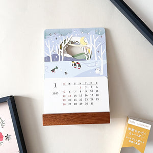 Midori 2025 Laser Cut Stand Up Calendar - Landscape