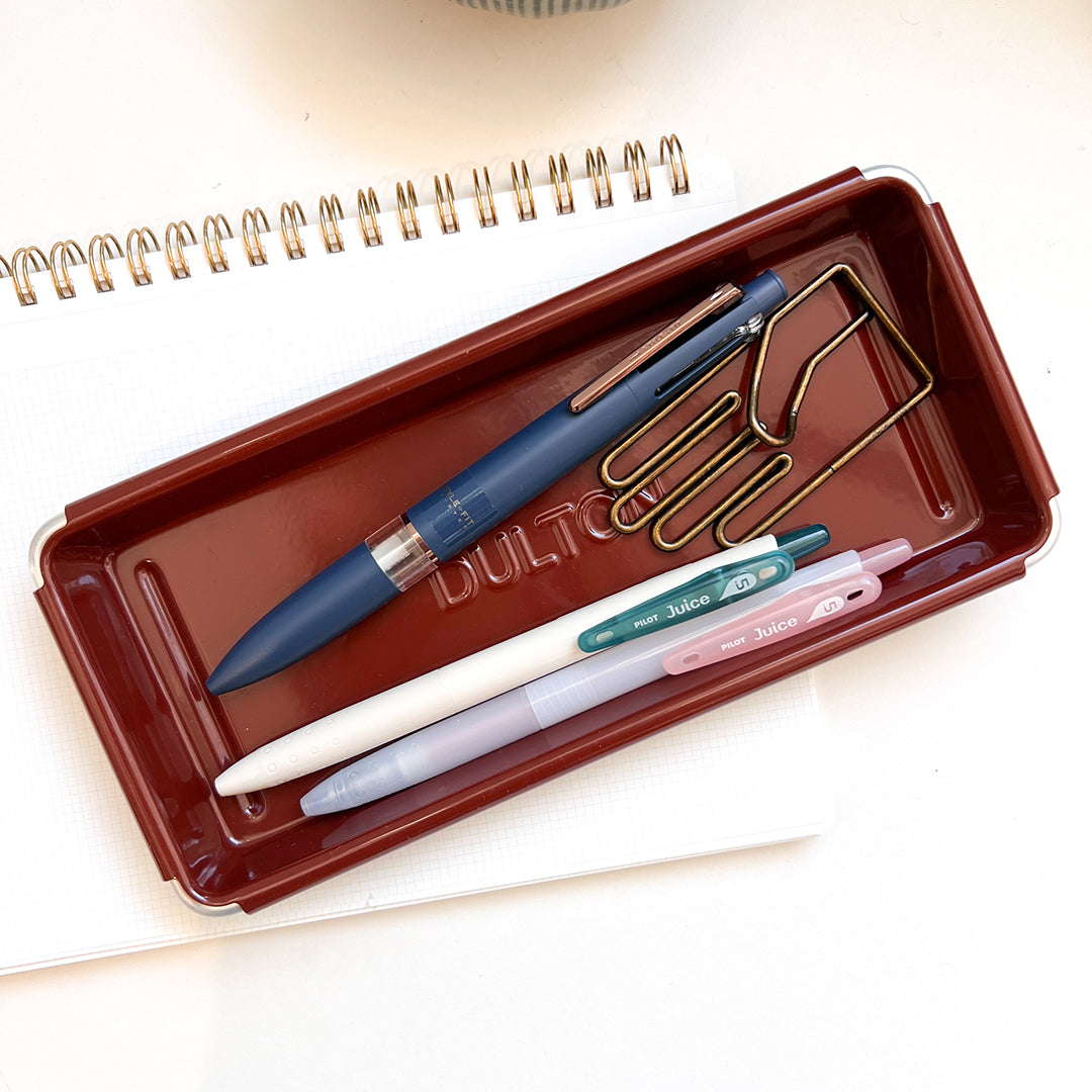 Dulton Metal Pen Tray - Brick Red